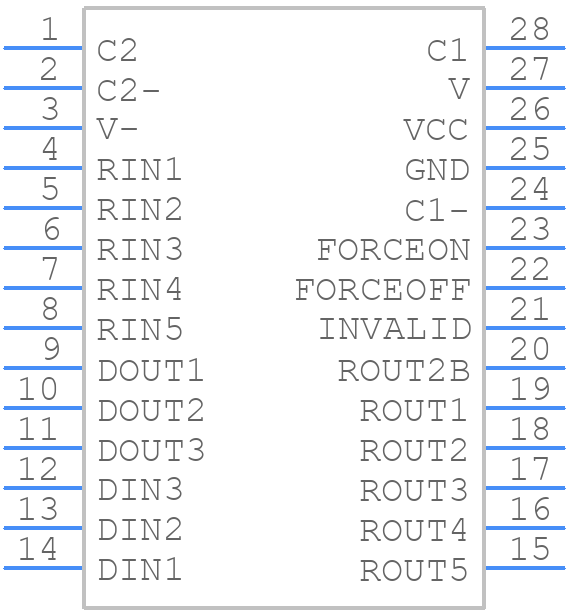 TRSF3243EIPWR - Texas Instruments - PCB symbol