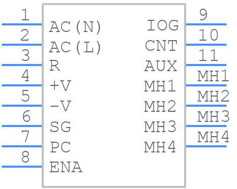 PF1500B-360 - TDK Lambda - PCB symbol