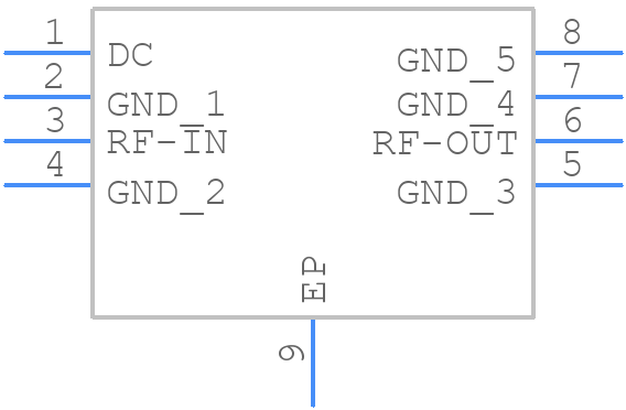 VNA-28B+ - Mini-Circuits - PCB symbol