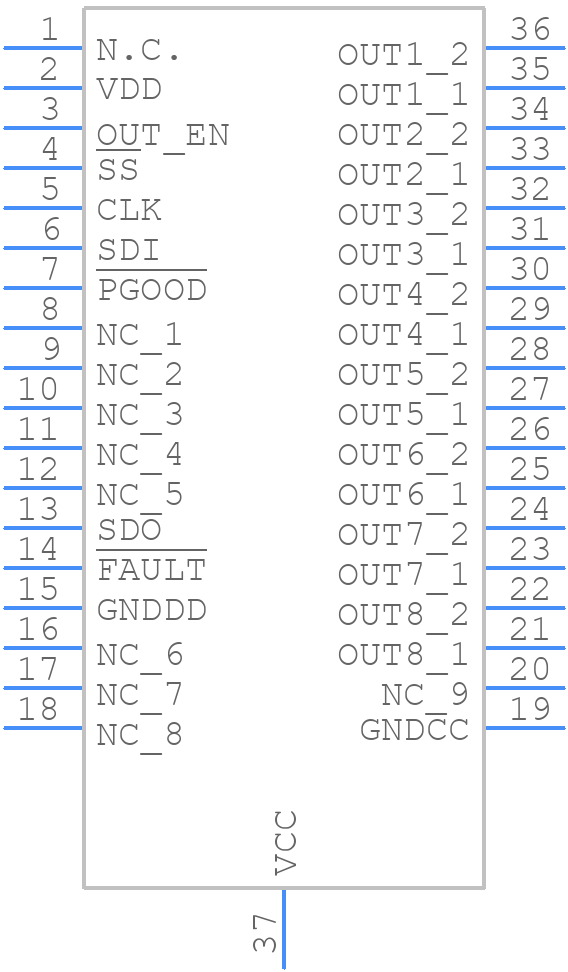 ISO808A-1 - STMicroelectronics - PCB symbol