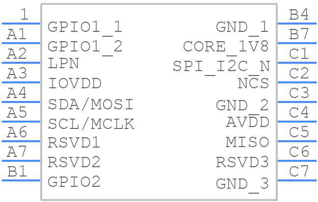 VL53L8CXV0GC/1 - STMicroelectronics - PCB symbol
