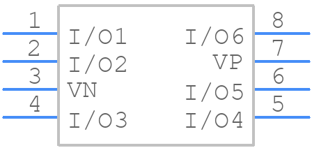 IO6LC - ProTek Devices - PCB symbol