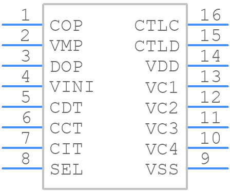 S-8204BAQ-TCT1U - ABLIC Inc. - PCB symbol