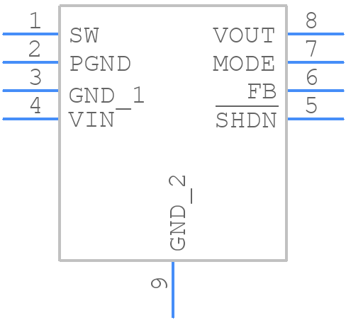 LTC3539EDCB#TRPBF - Analog Devices - PCB symbol