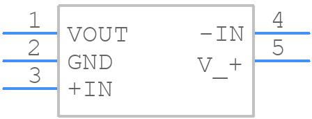 LMV7291MGX/NOPB - Texas Instruments - PCB symbol