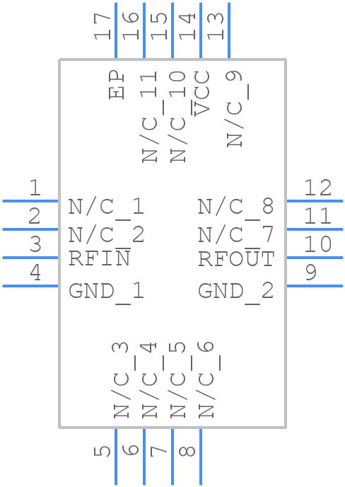 HMC369LP3E - Analog Devices - PCB symbol