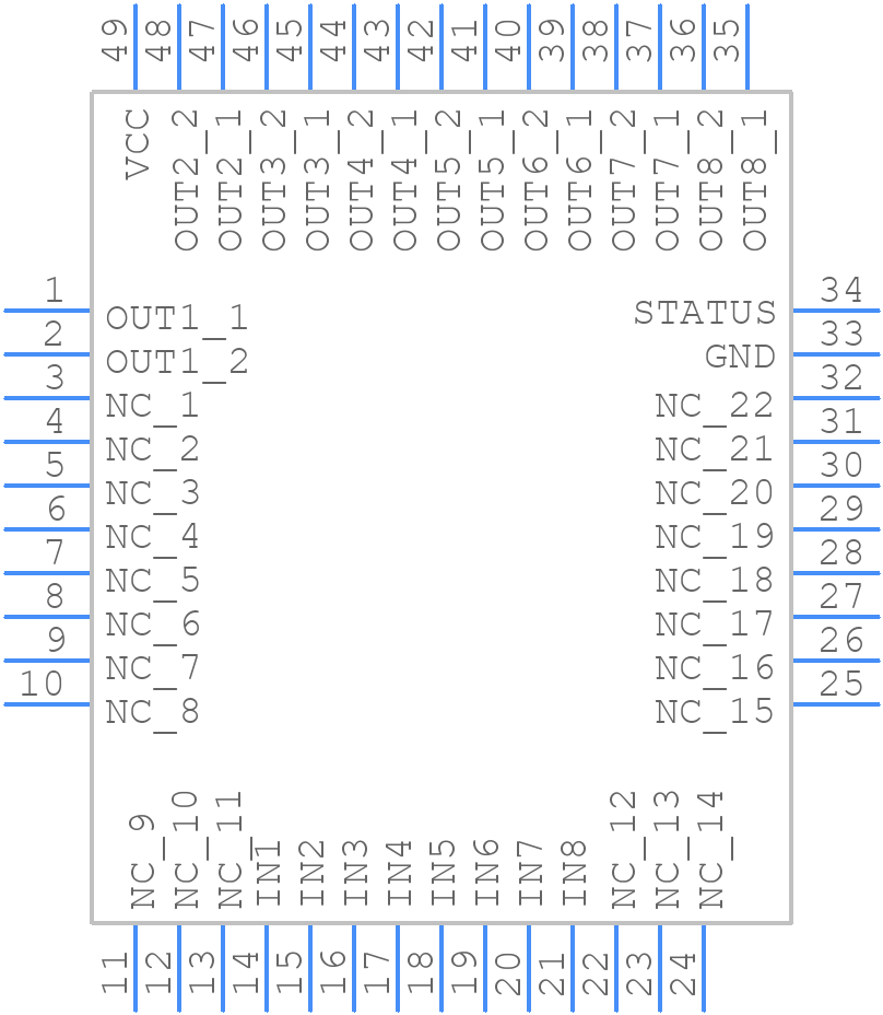 IPS8160HQ-1 - STMicroelectronics - PCB symbol