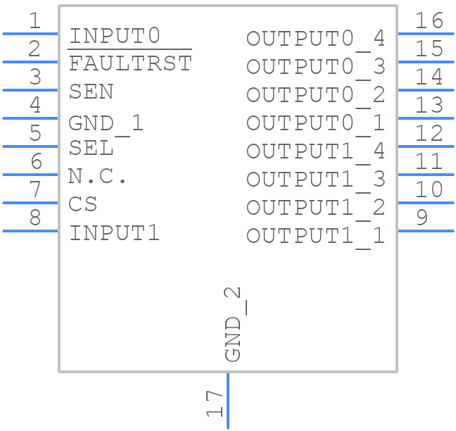 VND9008AJTR - STMicroelectronics - PCB symbol