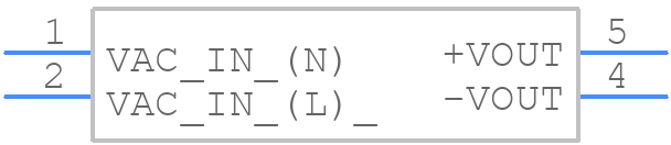 RACM30-05SK/277 - RECOM Power - PCB symbol