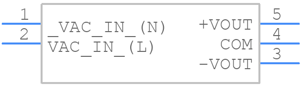 RACM30-12DK/277 - RECOM Power - PCB symbol