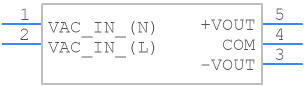 RACM30-15DK/277 - RECOM Power - PCB symbol