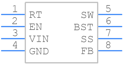 TPS62933FDRLR - Texas Instruments - PCB symbol