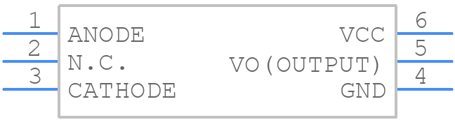 TLP2704(D4) - America Electronic Components - PCB symbol