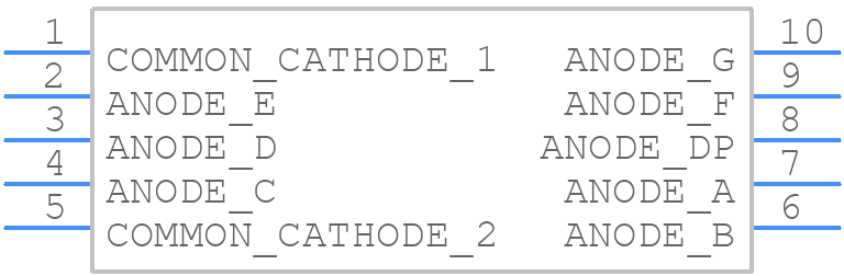 SC23-11SRWA - Kingbright - PCB symbol