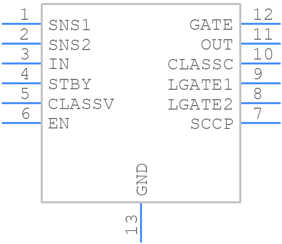 LTC9111RDE#PBF - Analog Devices - PCB symbol