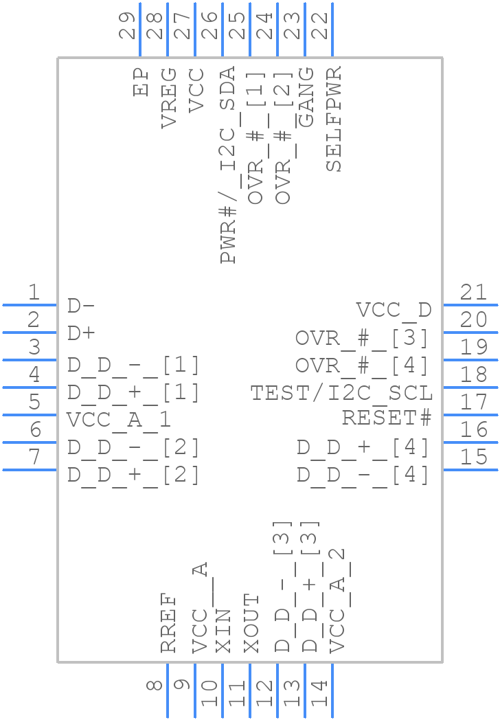 CY7C65642-28LTXCT - Infineon - PCB symbol