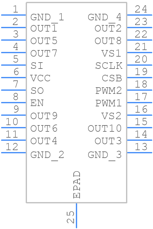 NCV7725B - onsemi - PCB symbol