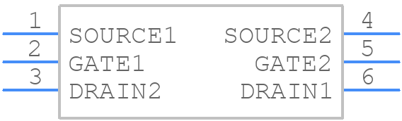 SSM6N15AFE - Toshiba - PCB symbol