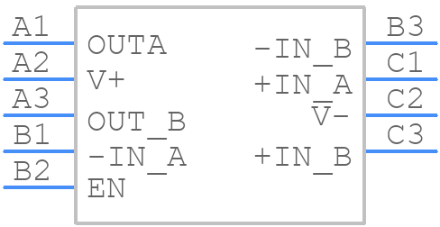 OPA2391YBJR - Texas Instruments - PCB symbol