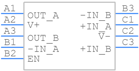 OPA2391YBJT - Texas Instruments - PCB symbol