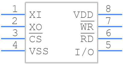 V3021SO8B - EM MICROELECTRONIC - PCB symbol