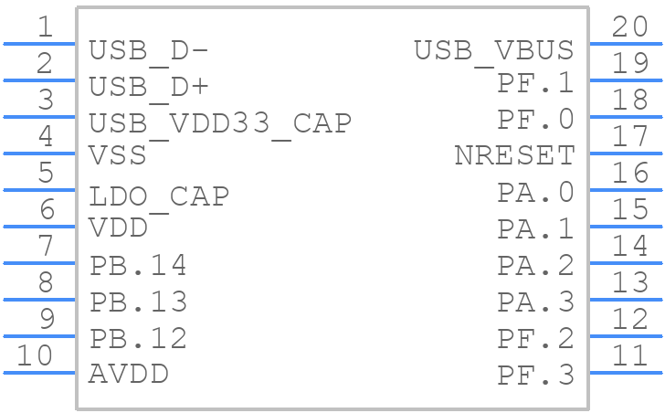 M032FC1AE - Nuvoton - PCB symbol