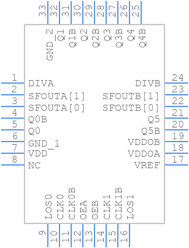 SI53308-B-GM - Skyworks - PCB symbol