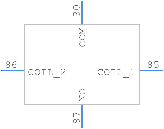 A2K1ASP24VDC1.6R - CIT Relay & Switch - PCB symbol