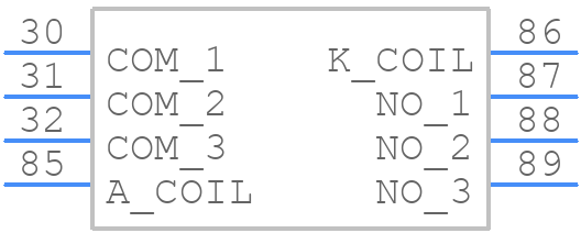 A3K1ASP12VDC1.6D - CIT Relay & Switch - PCB symbol