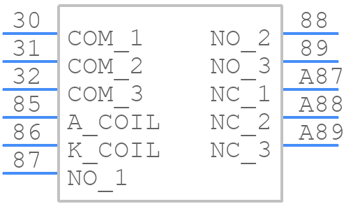 A3K1CSP12VDC1.6D - CIT Relay & Switch - PCB symbol