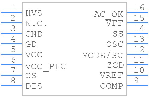 L6566A - STMicroelectronics - PCB symbol