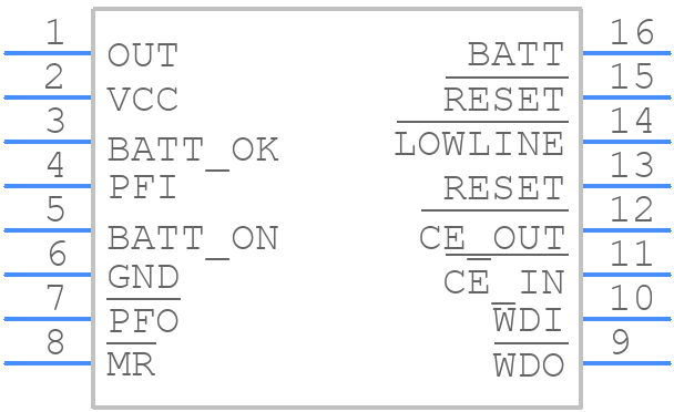 MAX793SESE+ - Analog Devices - PCB symbol