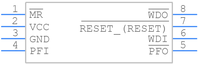 MAX813LCSA+ - Analog Devices - PCB symbol