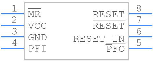 MAX816CSA+ - Analog Devices - PCB symbol