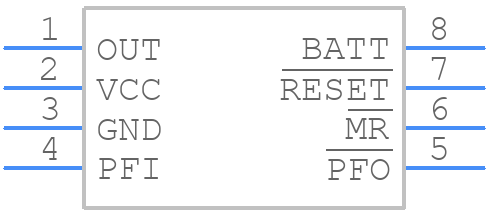 MAX819LCSA+ - Analog Devices - PCB symbol