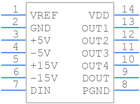 MAX8216CSD+ - Analog Devices - PCB symbol