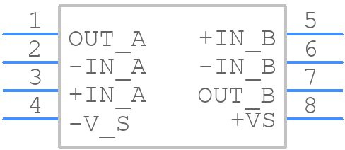 OPA2652E/3K - Texas Instruments - PCB symbol