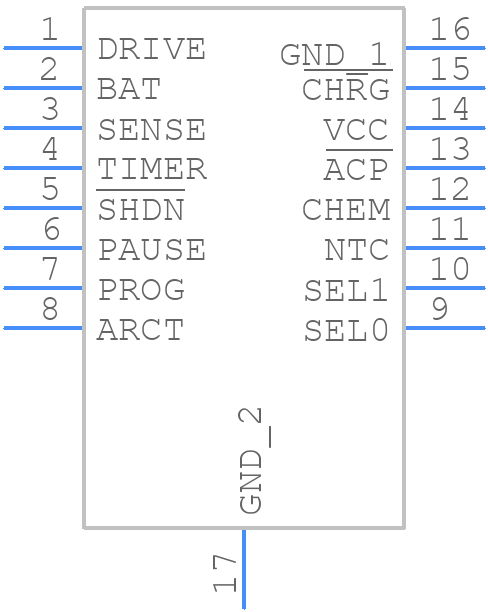 LTC4060EFE#TRPBF - Analog Devices - PCB symbol
