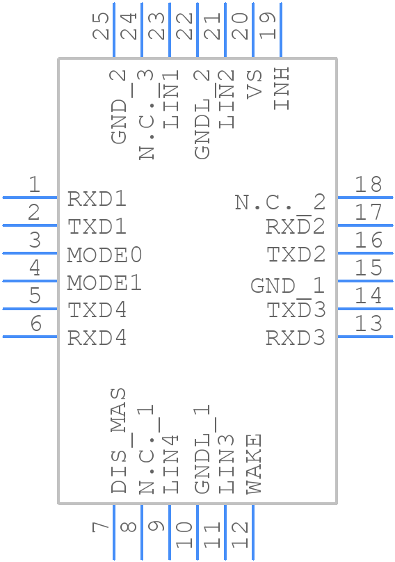 MLX80004KLW-BAA-001-SP - Melexis - PCB symbol