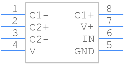 MAX865EUA+ - Analog Devices - PCB symbol