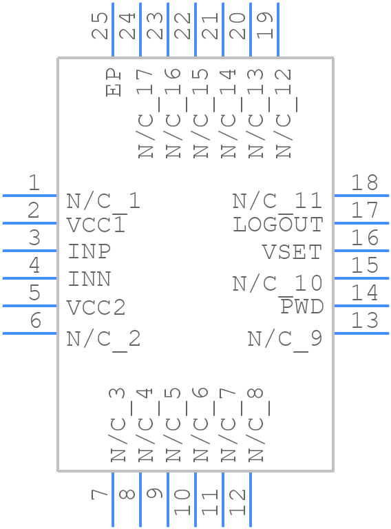 HMC600LP4ETR - Analog Devices - PCB symbol