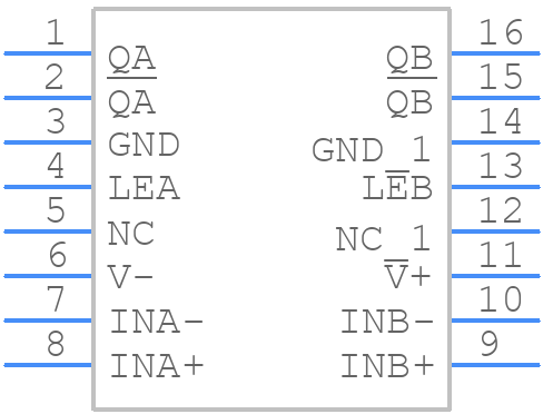 MAX912ESE+ - Analog Devices - PCB symbol