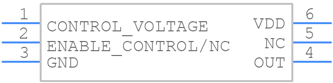 6U-10.000MBE-T - TXC CORPORATION - PCB symbol