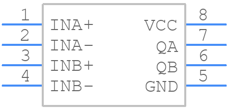 MAX962ESA+ - Analog Devices - PCB symbol