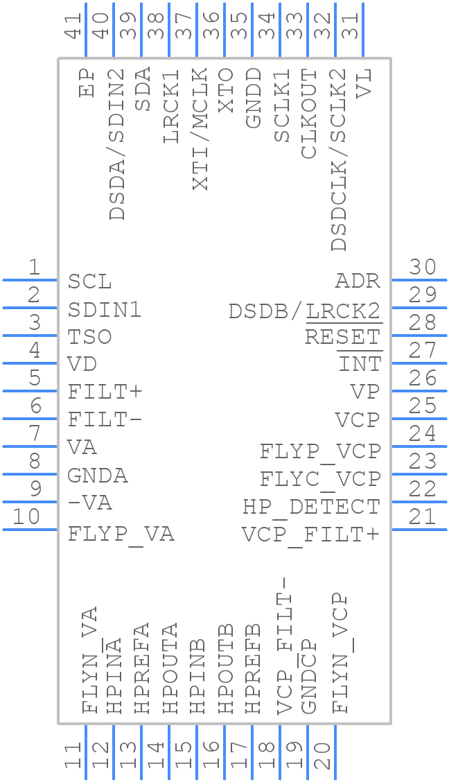 CS43131-CNZ - Cirrus Logic - PCB symbol