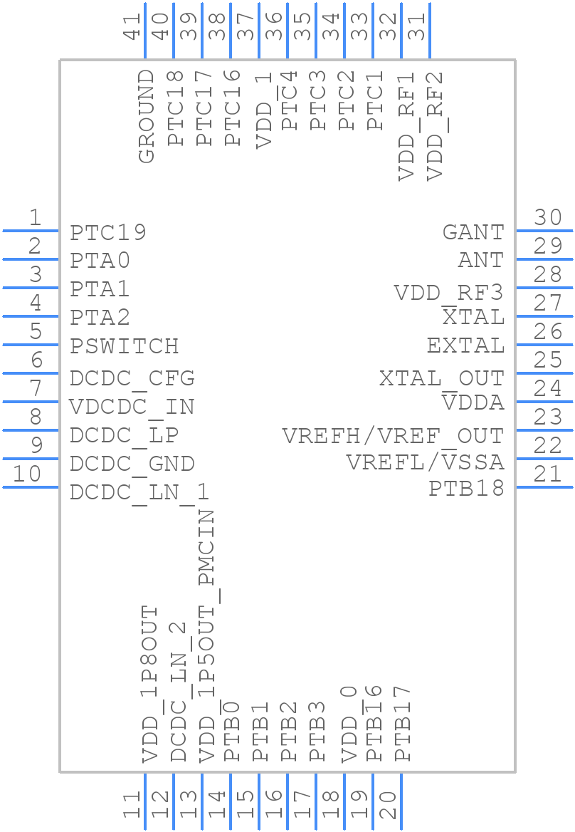 MKW36Z512VFP4 - NXP - PCB symbol