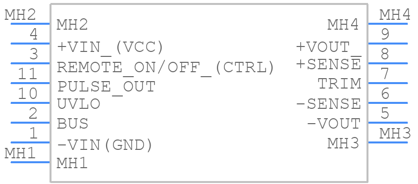 TEP 150-7212UIR - Traco Power - PCB symbol