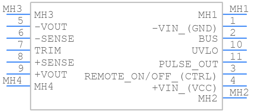 TEP 150-7213UIR - Traco Power - PCB symbol