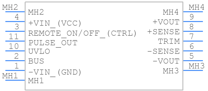 TEP 200-7212UIR - Traco Power - PCB symbol