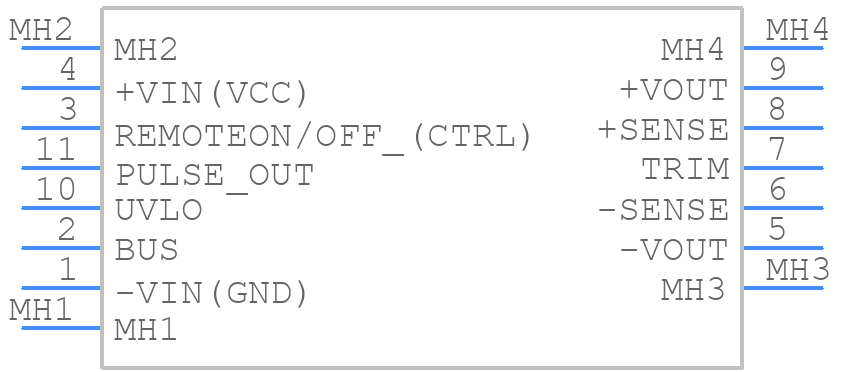 TEP 200-7216UIR - Traco Power - PCB symbol